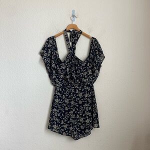 J. O. A Floral Print Off The Shoulder Romper Size s